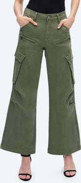 Bayeas Fann High Waist Wide Leg Cargo Jeans