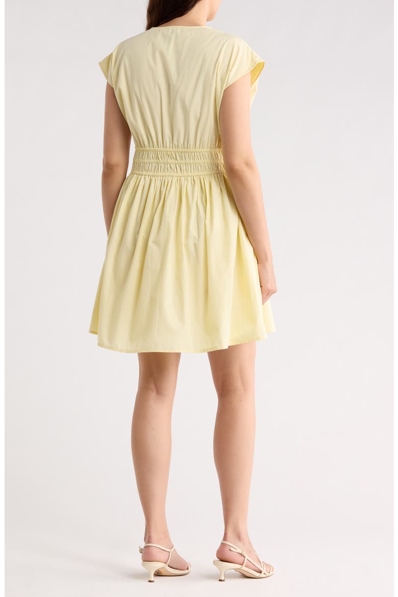 V-Neck Multi Tie Dress, Alternate, color, PASTEL YELLOW