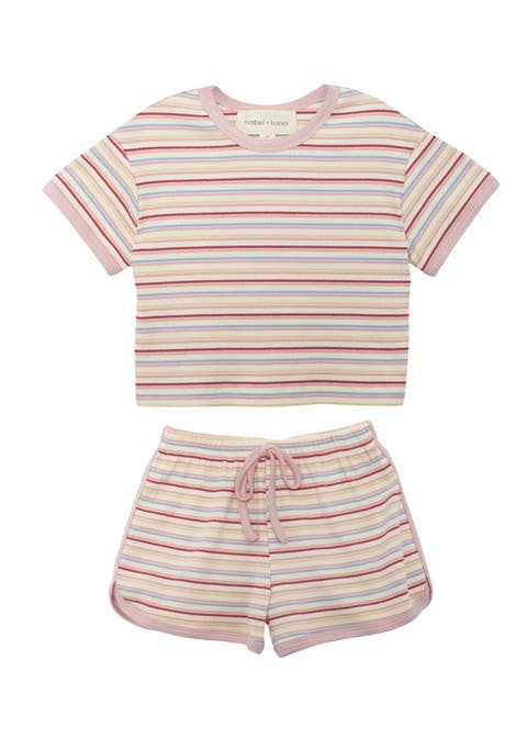 Sunset Sherbet Short Sleeve Two Piece Set (Toddler, Little Kid & Big Kid)