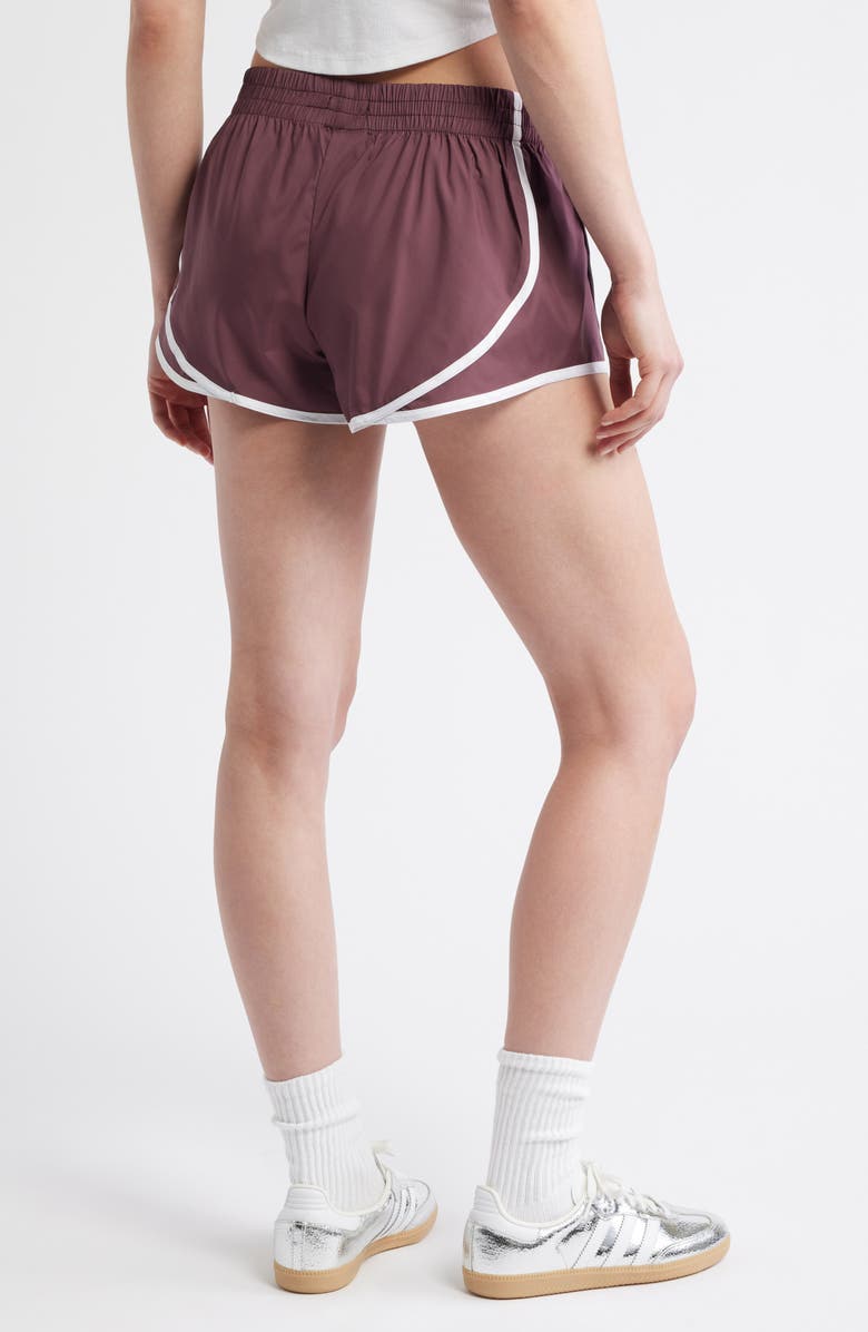 MANGO Ebro Shorts, Alternate, color, Maroon