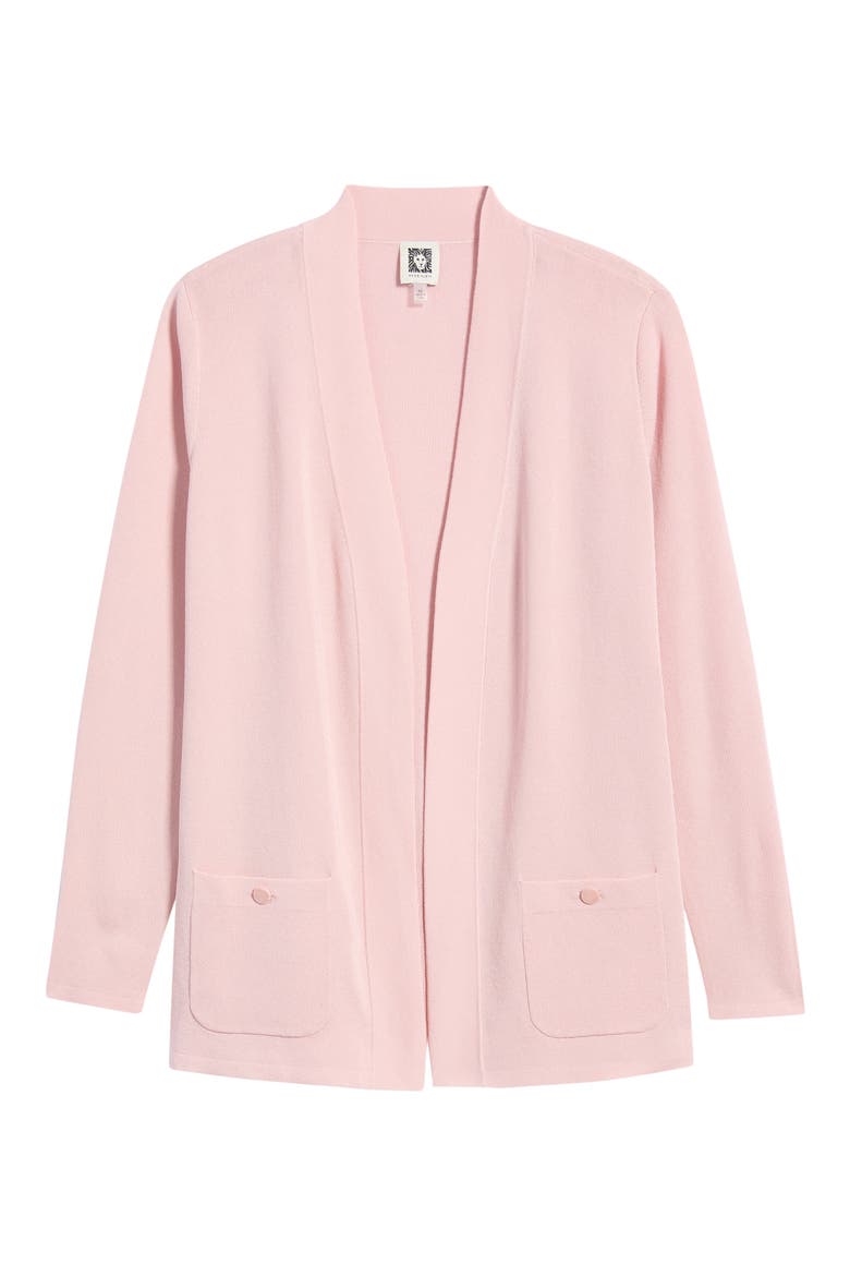 Malibu Open Front Cardigan, Alternate, color, PINK BLUSH