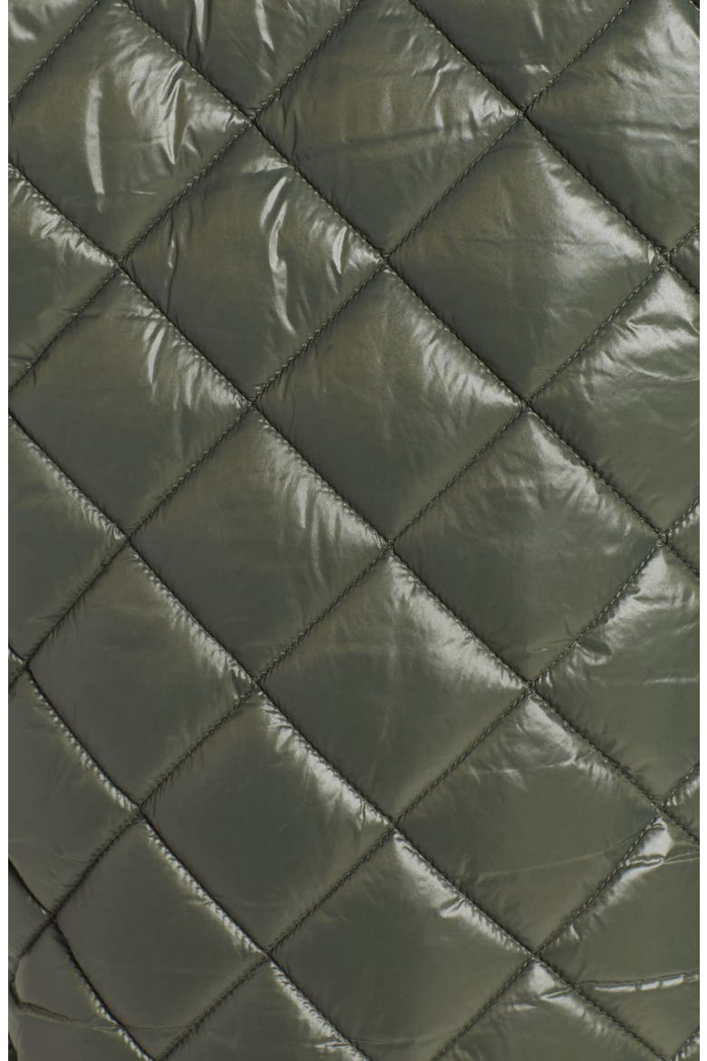 Water Repellent Diamond Quilted Jacket with Removable Hood, Alternate, color, LODEN
