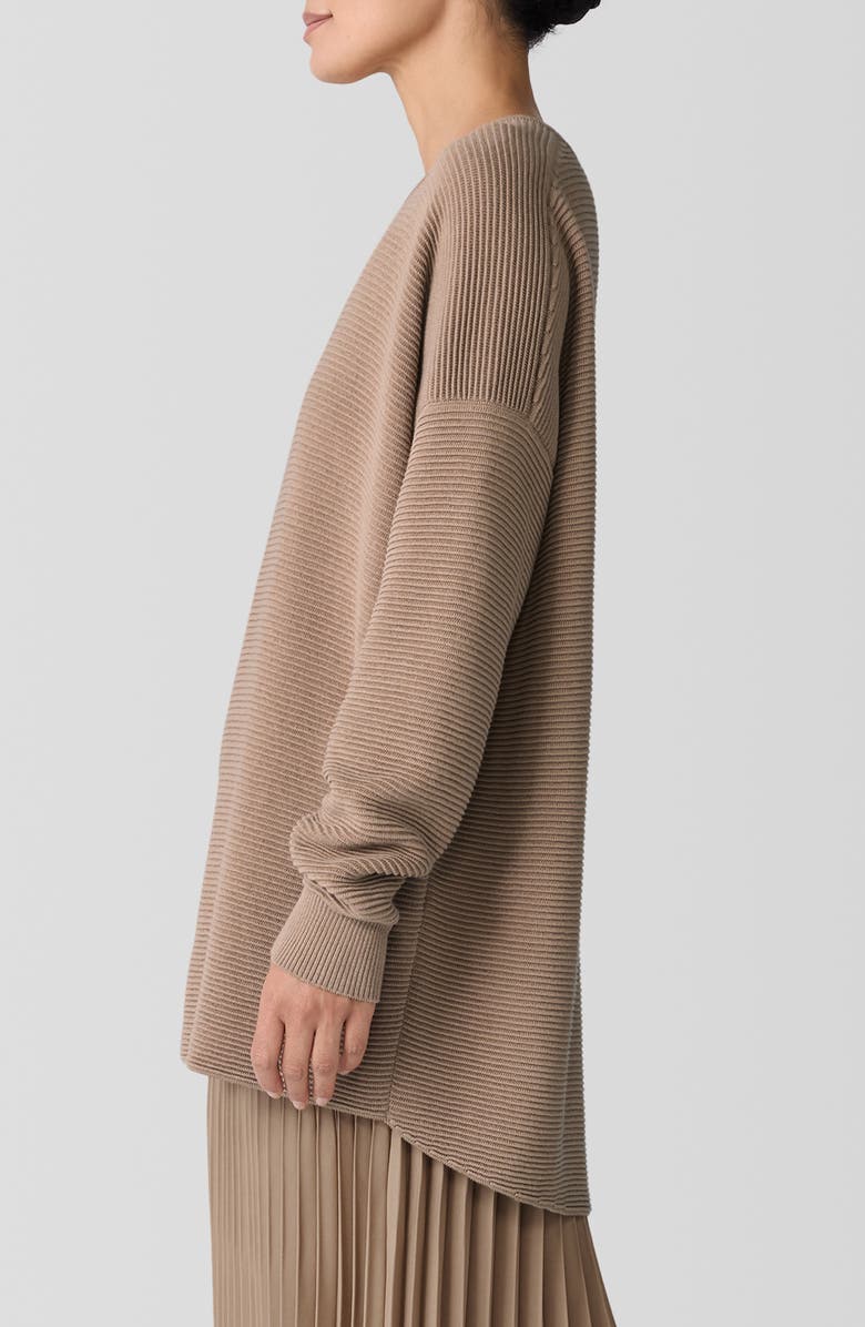 Ottoman Stitch Tunic Sweater