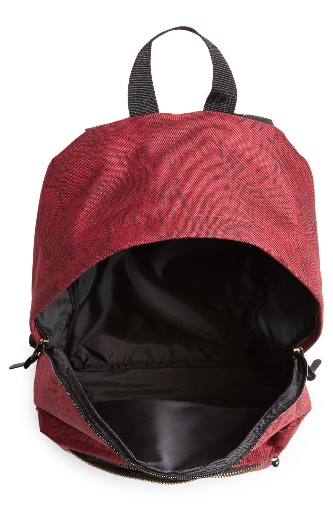 Topman Leaf Print Backpack, Alternate, color, 