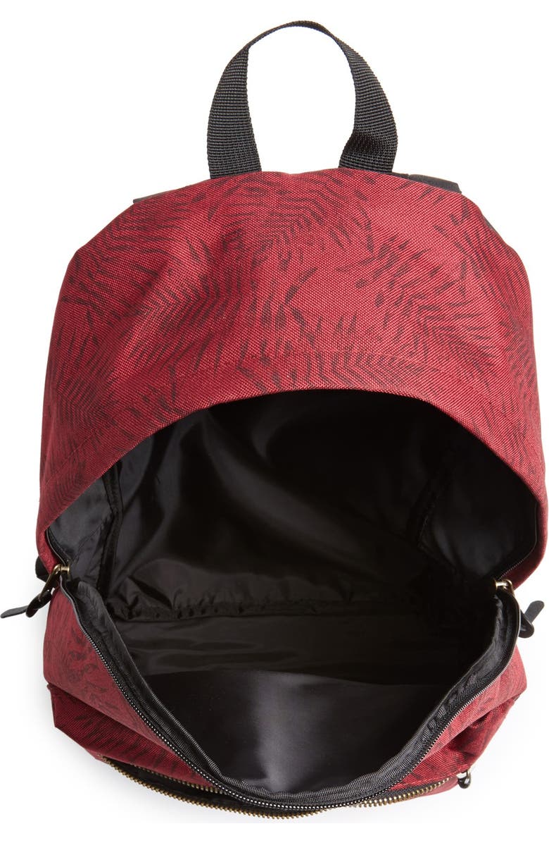 Topman Leaf Print Backpack, Alternate, color,