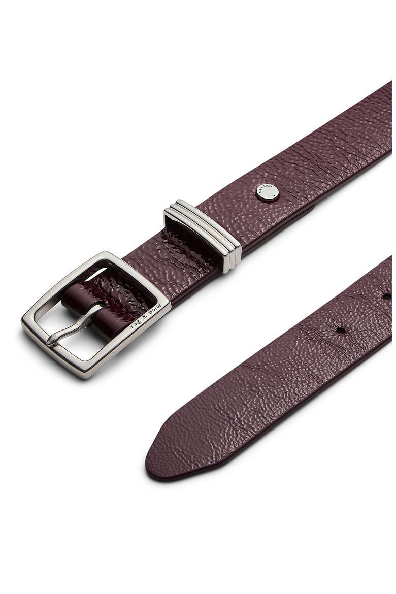 Boyfriend 2.0 Leather Belt, Alternate, color, MERLOT