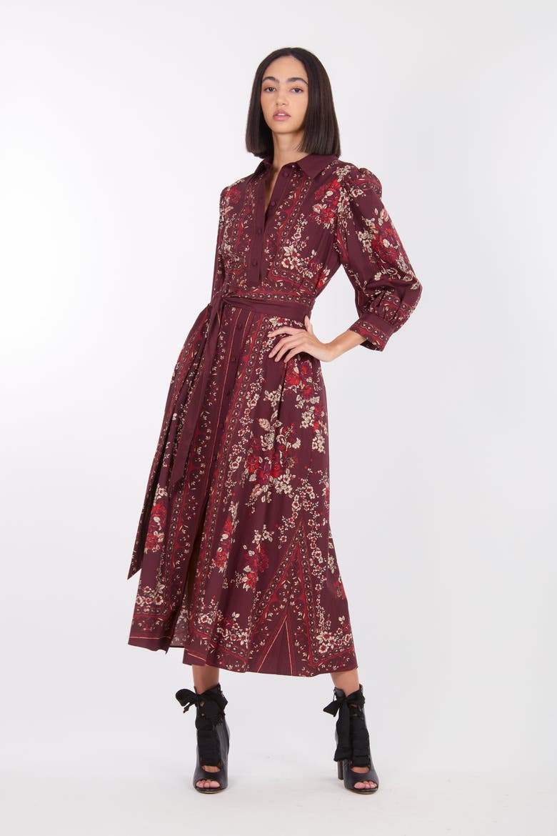 Blaine Dress, Main, color, Mixed Red Floral