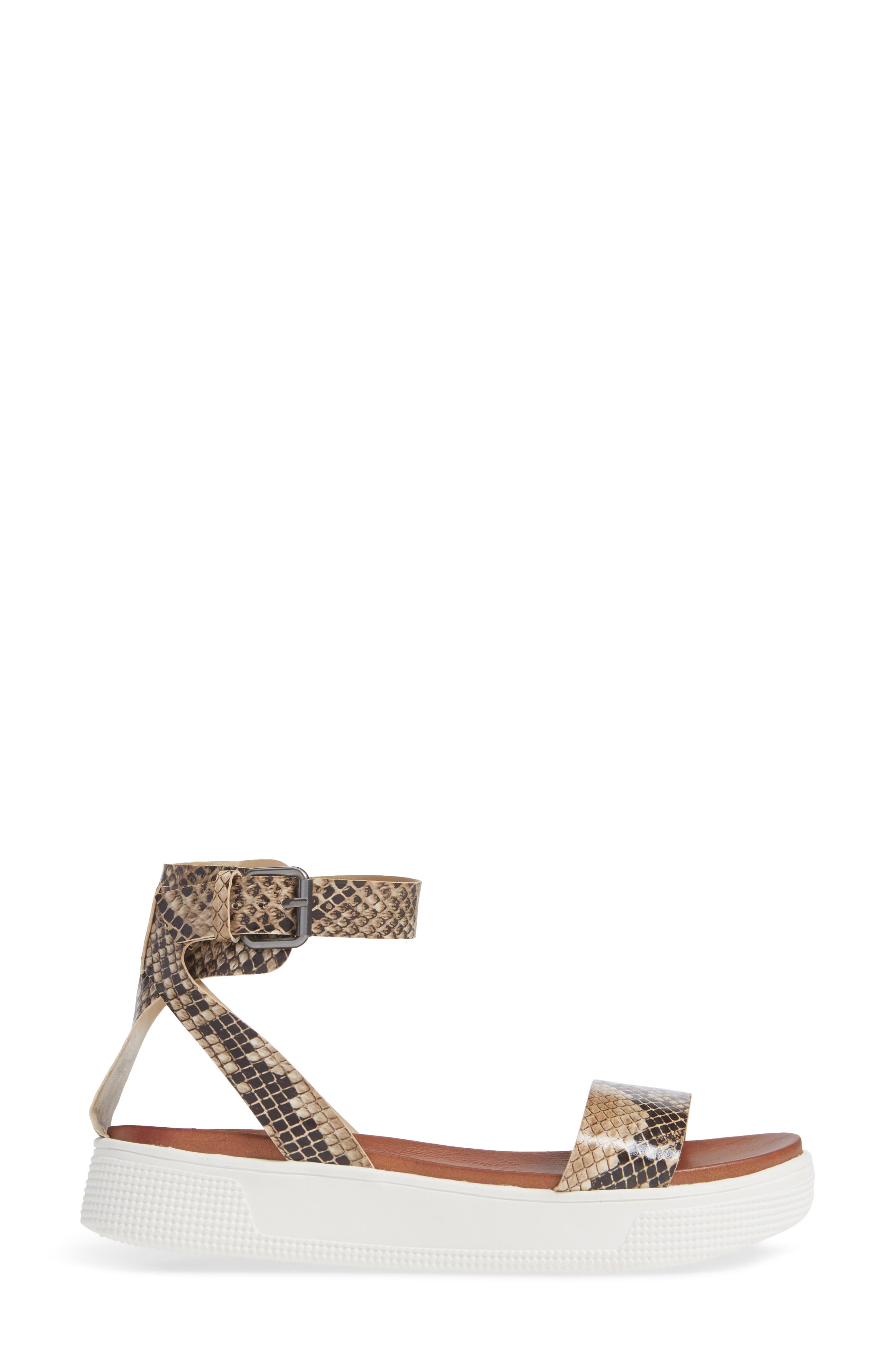 MIA Ellen-S Snake Print Platform Sandal, Alternate, color, 