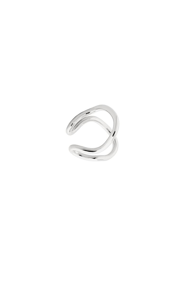 PIERETTI Nora ear cuff, Alternate, color, Silver Plate