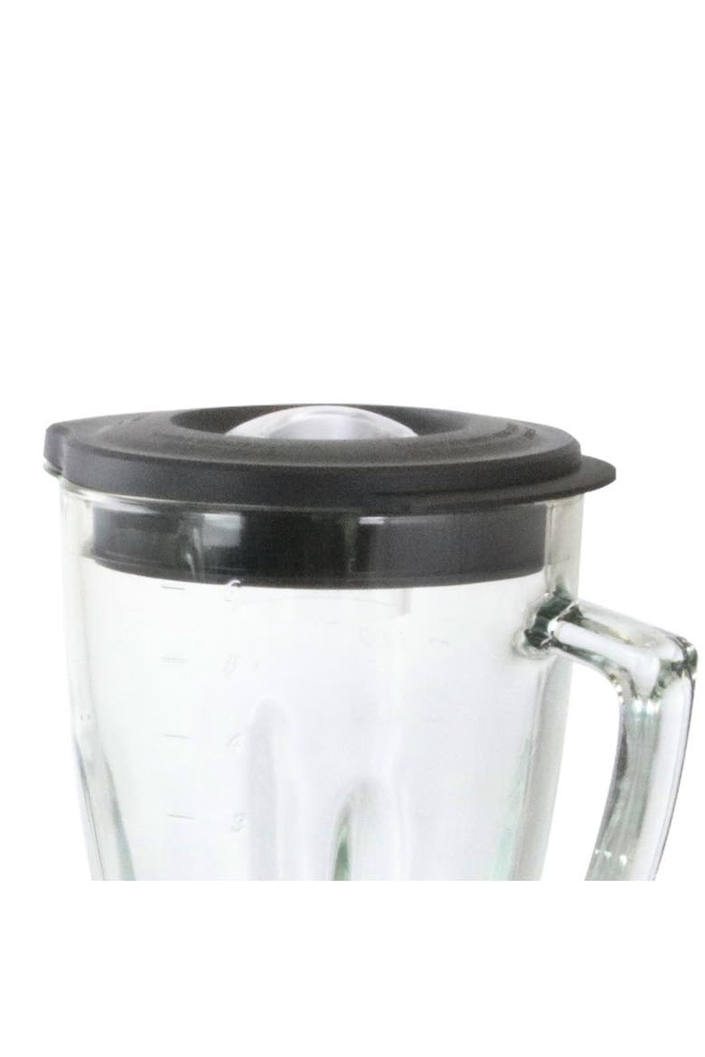 6 Piece 48 Oz Round Blender Glass Jar Replacement Kit, Alternate, color, Black