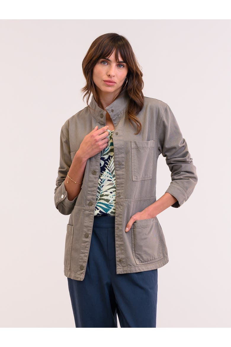 Canvas Safari Jacket, Alternate, color, TAUPE