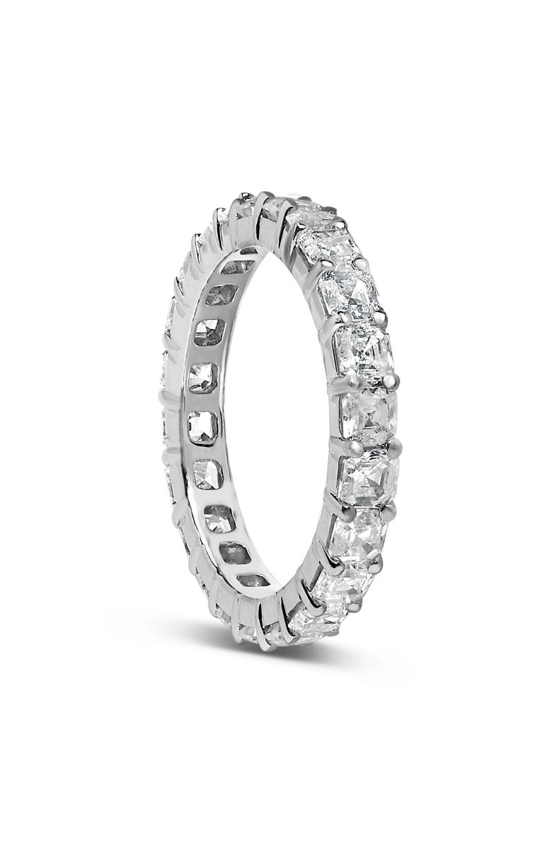 Haus of Brilliance 14K White Gold 2 1/3 Cttw Asscher Cut Lab Grown Diamond Eternity Band Ring, Alternate, color, White