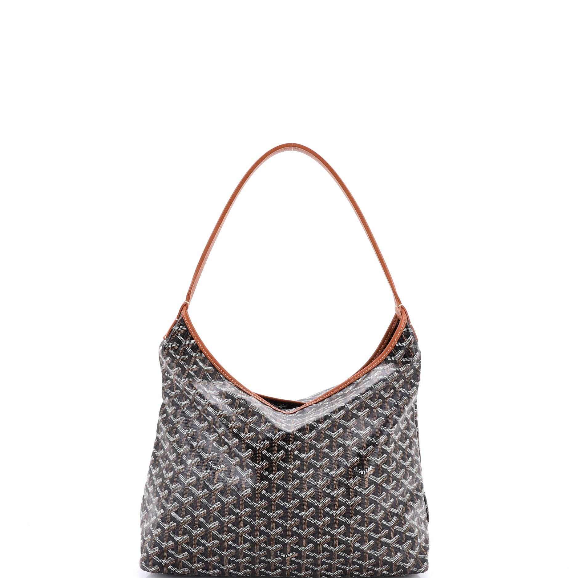 Pre-Owned Goyard Boheme Hobo Coated Canvas, Alternate, color, 