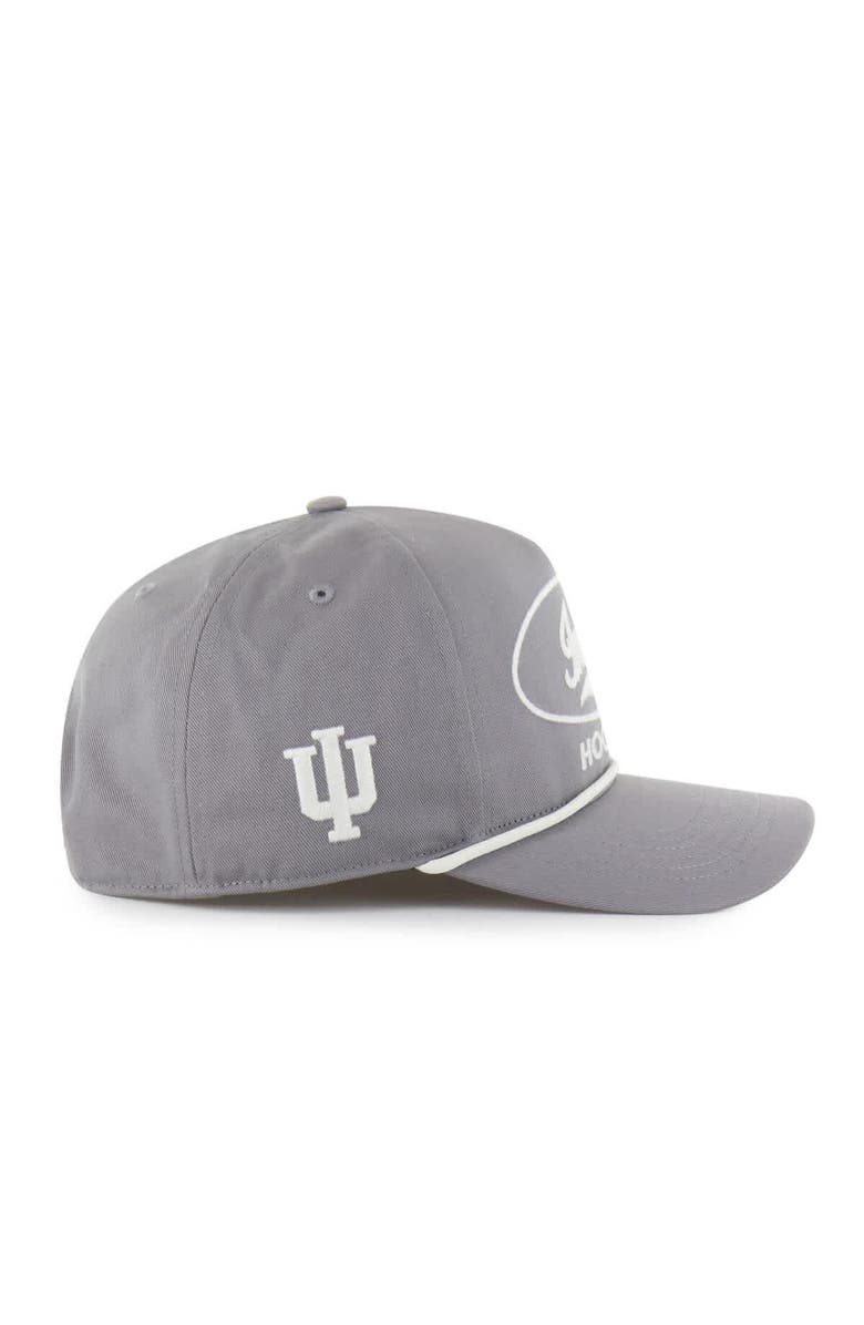 '47 Men's '47 Gray Indiana Hoosiers Contemporary Basics Foundational Rope Hitch Adjustable Hat, Alternate, color, Gray