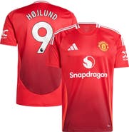 adidas Men's adidas Rasmus Højlund Red Manchester United 2024/25 Home Replica Player Jersey