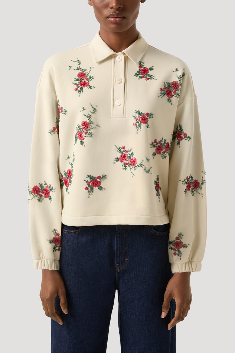 Bijou Polo Sweatshirt, Alternate, color, Sand