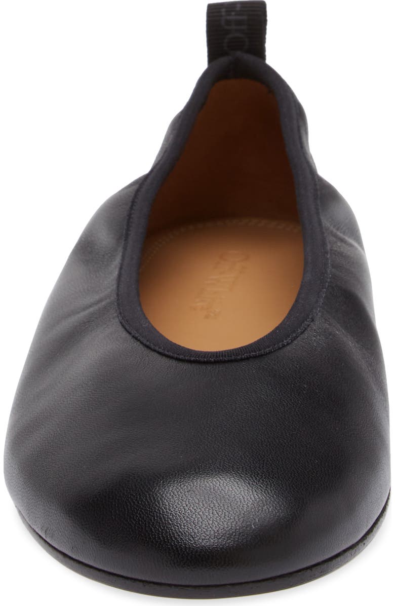 Off-White High Heel Ballet Flat, Alternate, color,