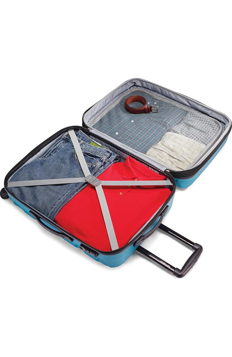 Samsonite Omni PC 3-Piece Set (20/24/28) Hardside Expandable Luggage with Spinner Wheels, Alternate, color, Caribbean Blue