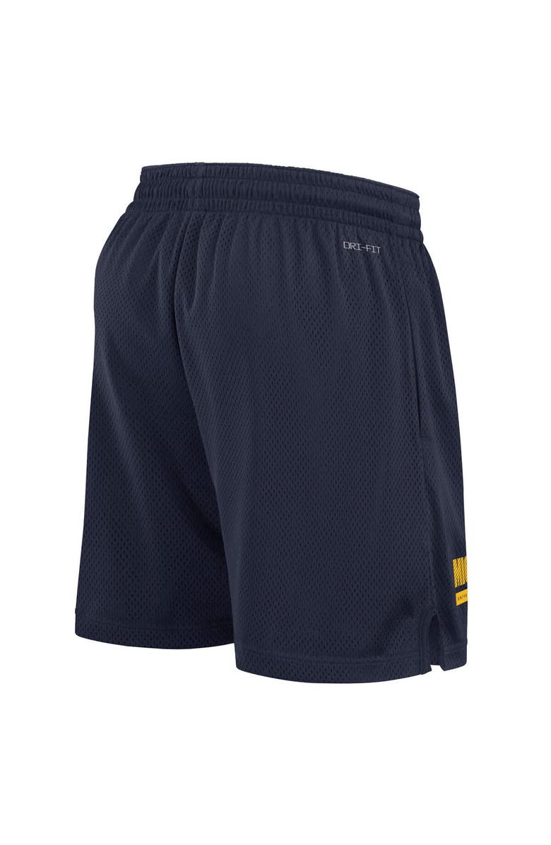Jordan Brand Men's Jordan Brand Navy Michigan Wolverines 2024 Sideline Performance Mesh Shorts, Alternate, color, Navy