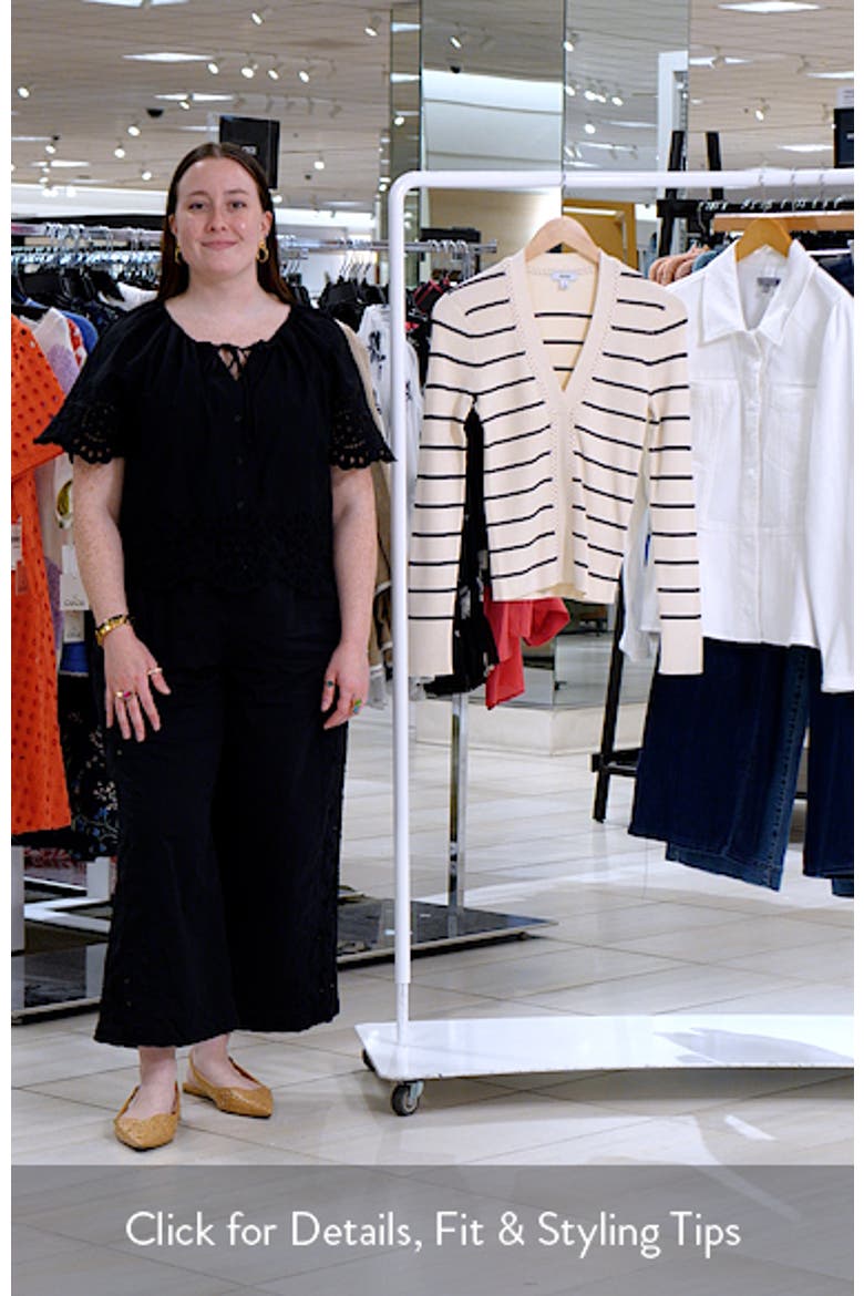 Lauralee Stripe Braid Trim Top video