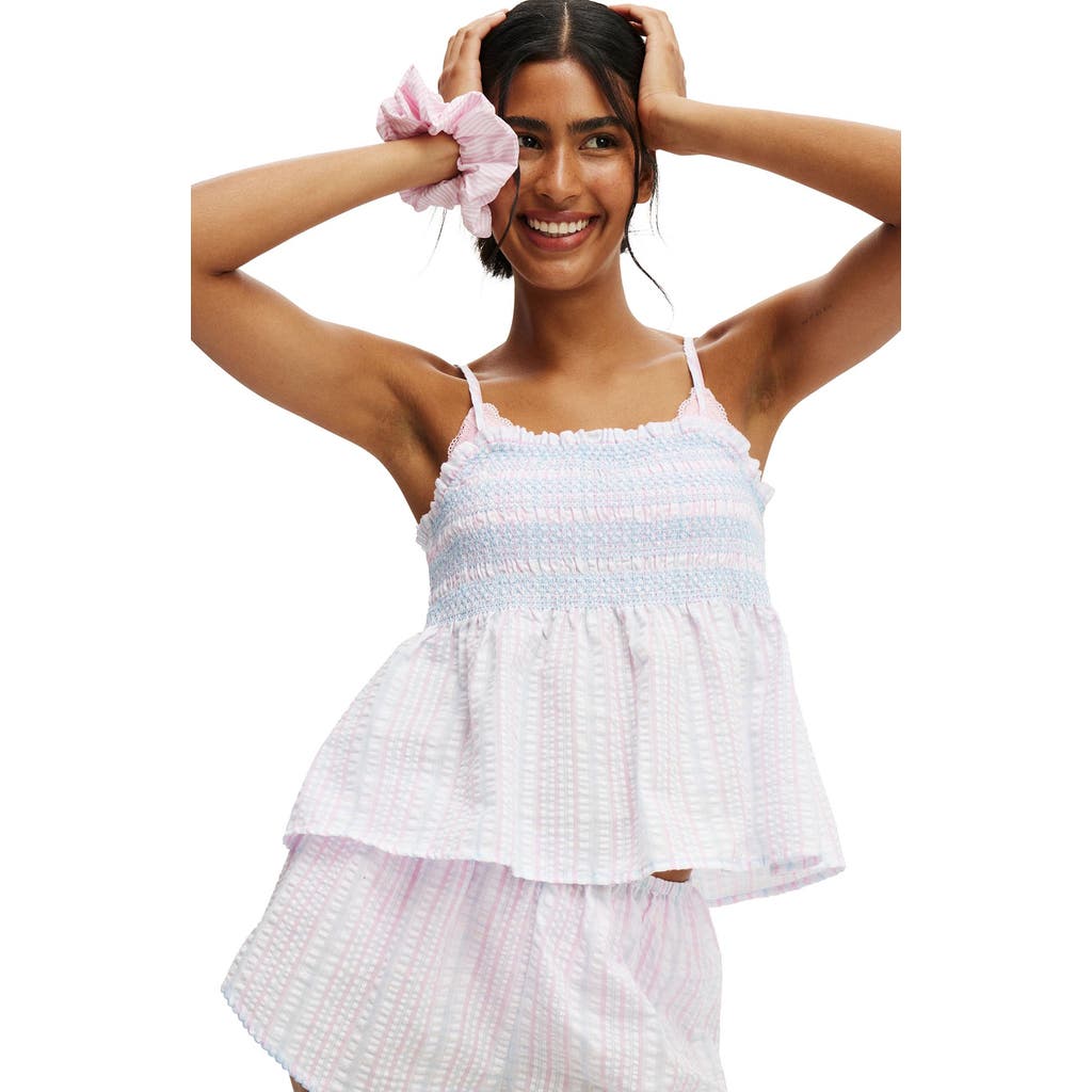 COTTON ON BODY COTTON ON BODY SHIRRED WOVEN SLEEP SET