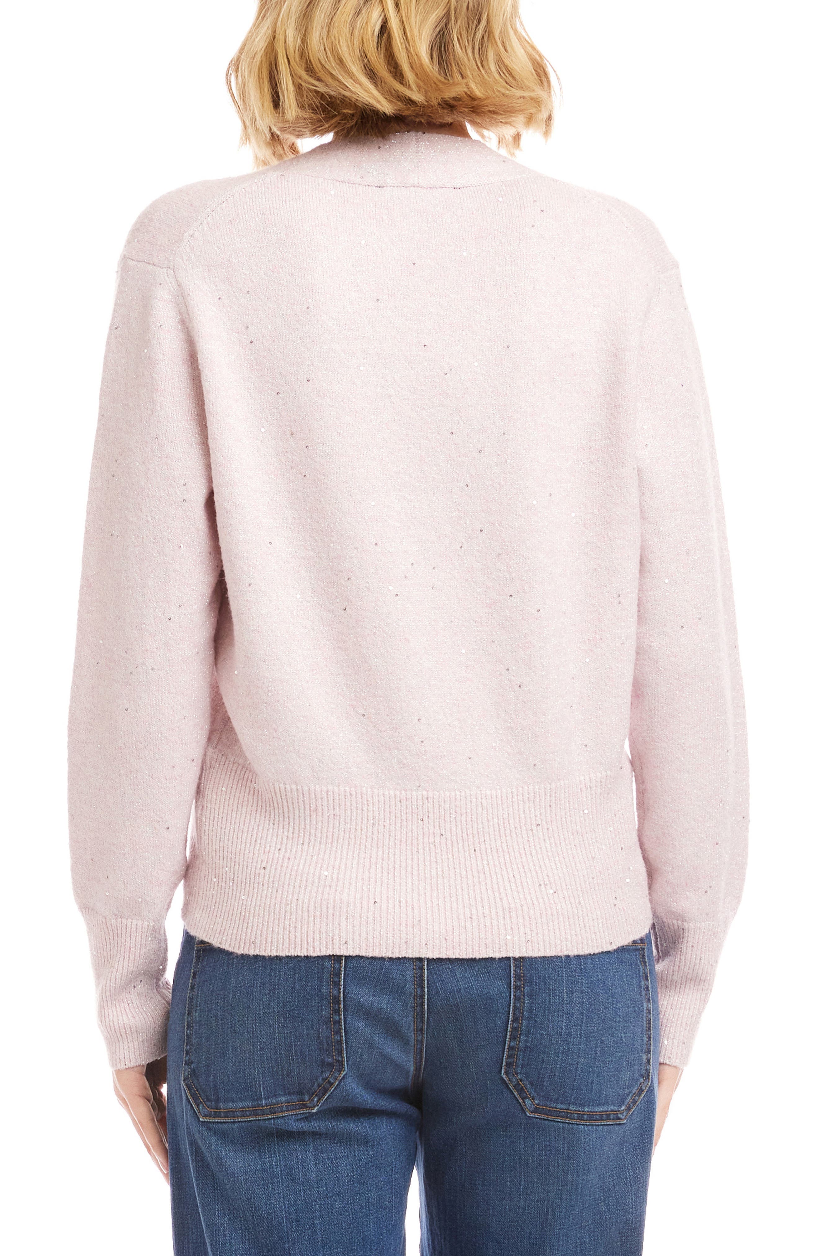 Sequin Wrap Sweater - image 2