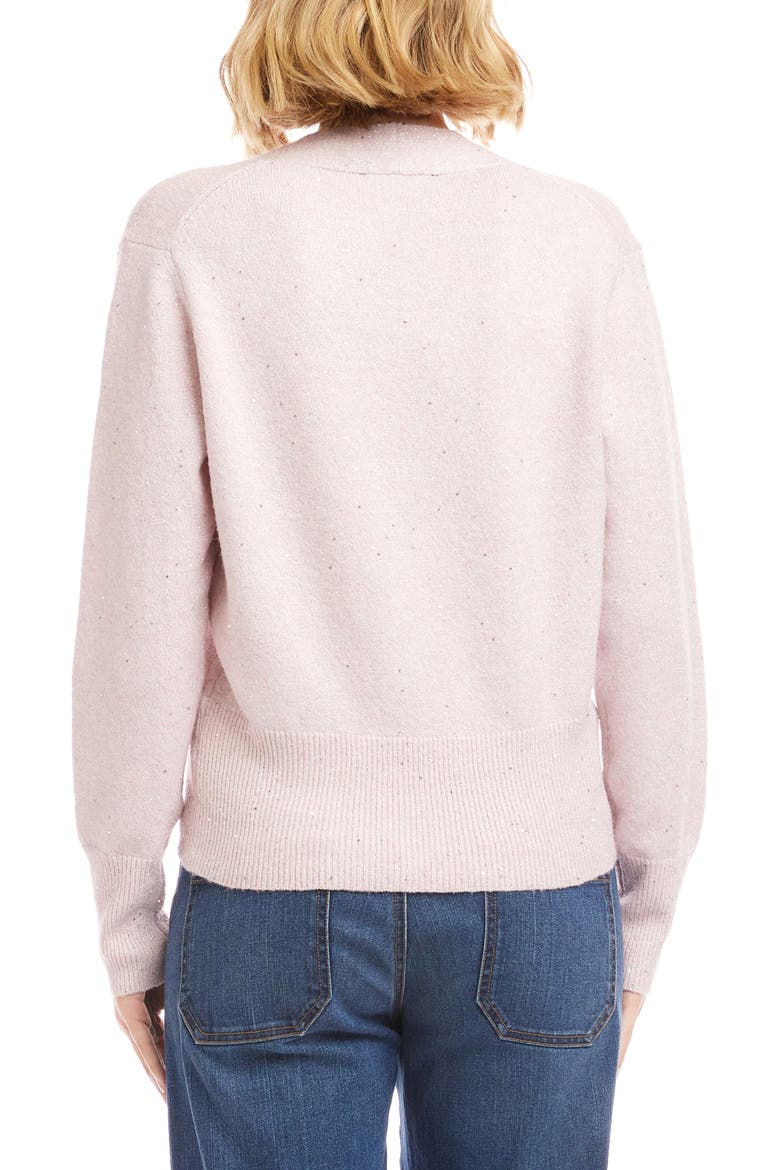 Sequin Wrap Sweater, Alternate, color, PINK