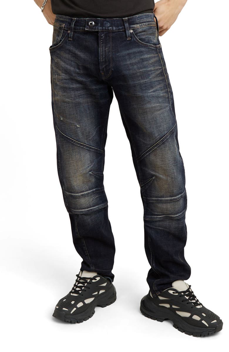 G-STAR Moto Cross 3D Slim Fit Jeans, Main, color, Worn In Mtns Desert Destroyed