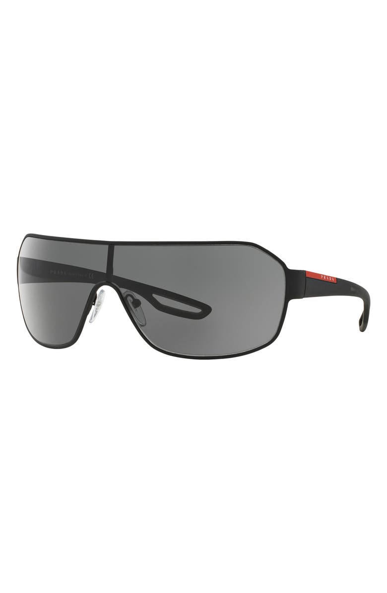 Prada Linea Rossa 37mm Shield Sunglasses, Alternate, color, 