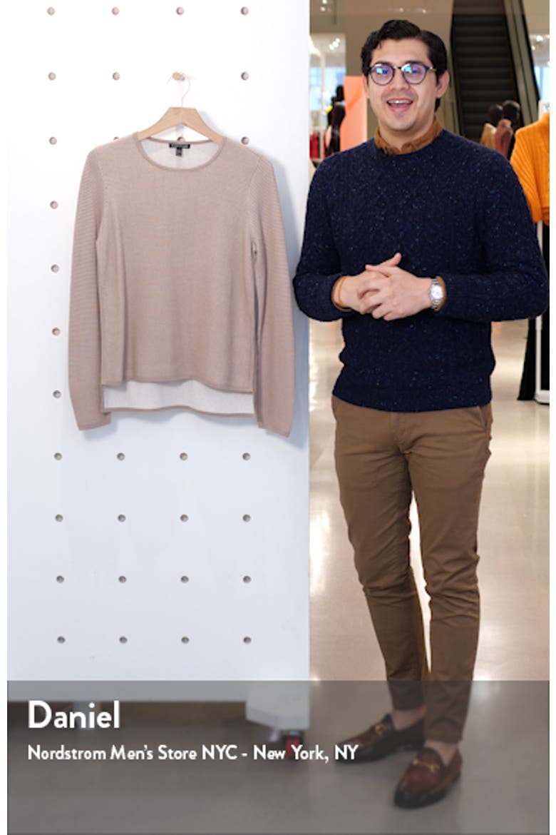 Crewneck Silk Blend Top video