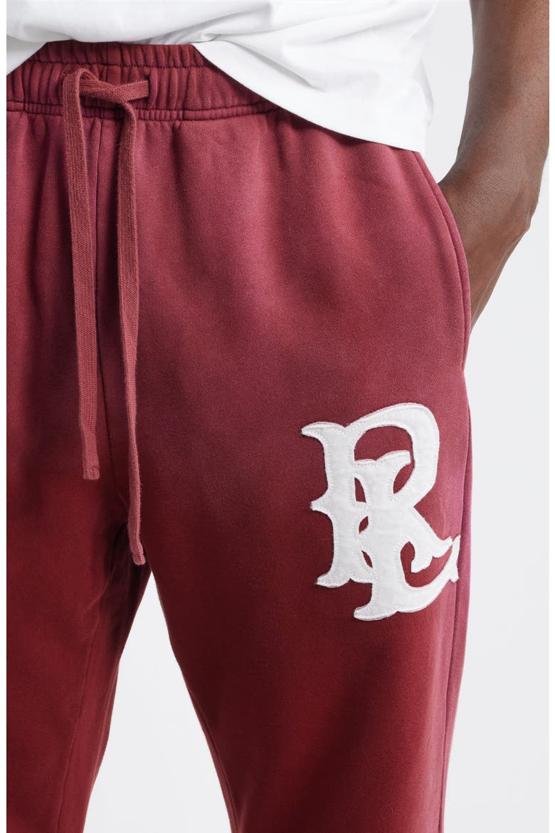 Logo Appliqué Sweatpants, Alternate, color, WASHED MAROON