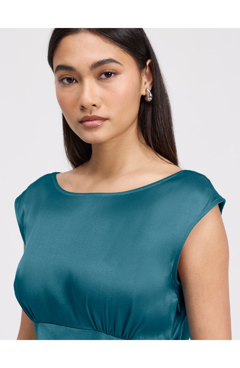 Ghost London Octavia Cowl Back Satin Maxi Dress, Alternate, color, Emerald