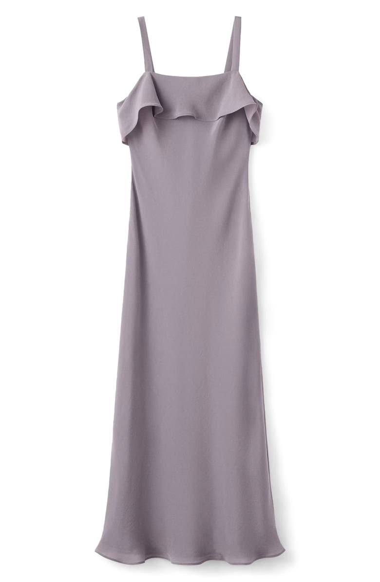 MANGO Ruffle Sleeveless Maxi Dress, Main, color, 