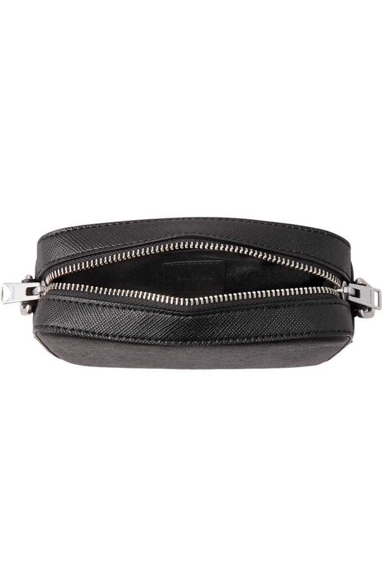 SANDRO Small reconstituted leather bag, Alternate, color, Black