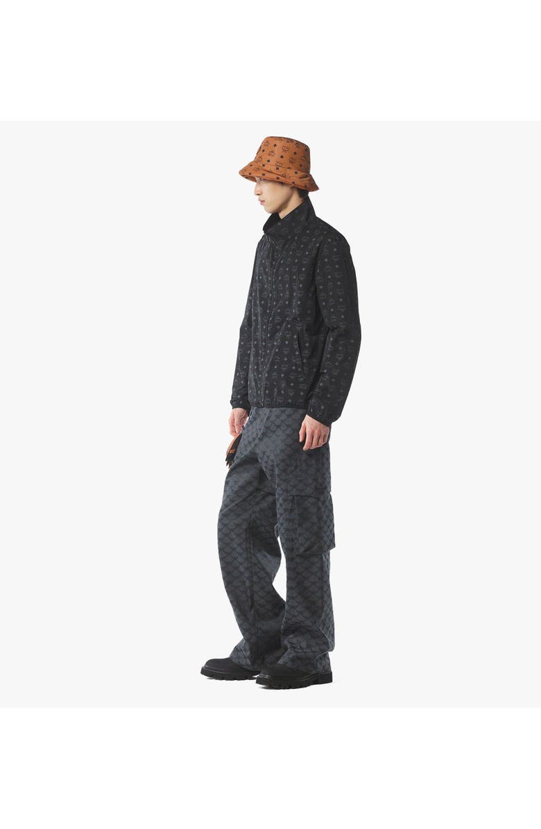 MCM Reversible Monogram Print Windbreaker in ECONYL<sup>®</sup>, Alternate, color, Black