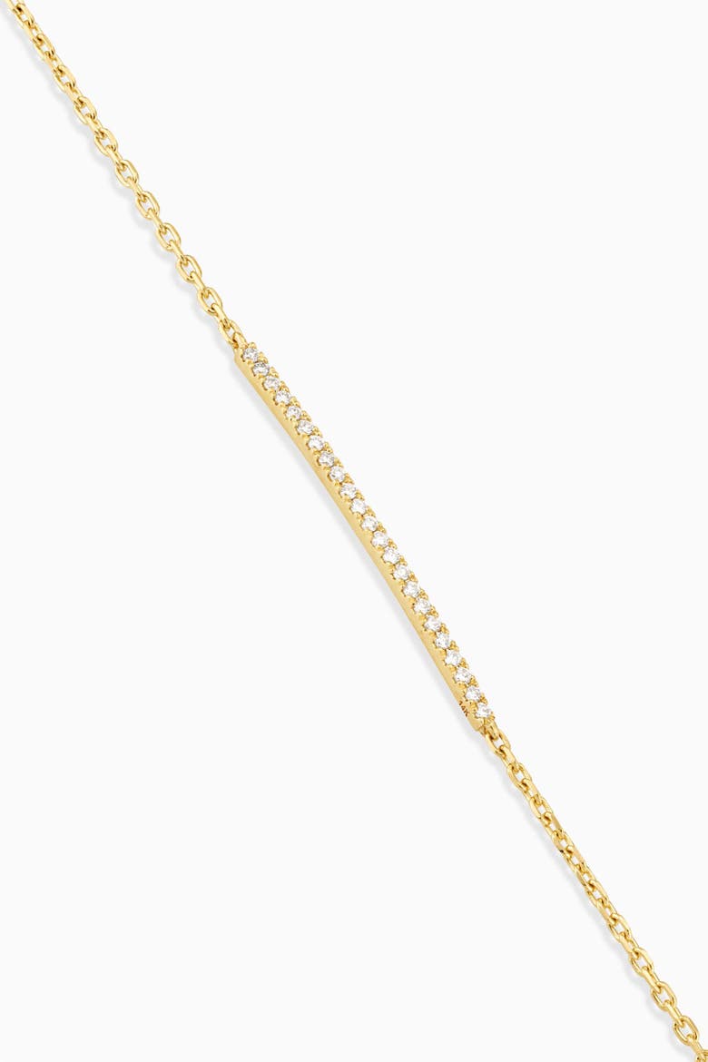 14K Yellow Solid Gold Brooklyn Bar Diamond Bracelet, Alternate, color, Yellow Gold, Natural Diamonds