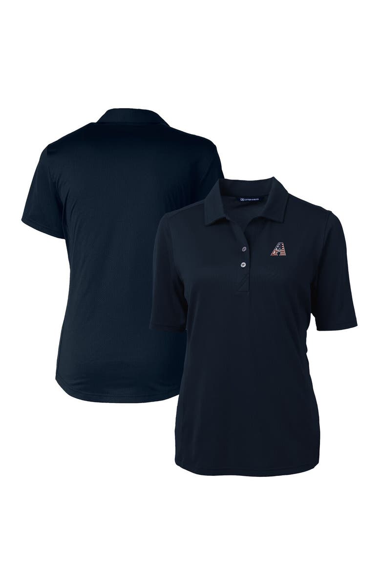 Cutter & Buck Women's Cutter & Buck Navy Arizona Diamondbacks Americana Logo DryTec Virtue Eco Pique Recycled Polo, Alternate, color, 