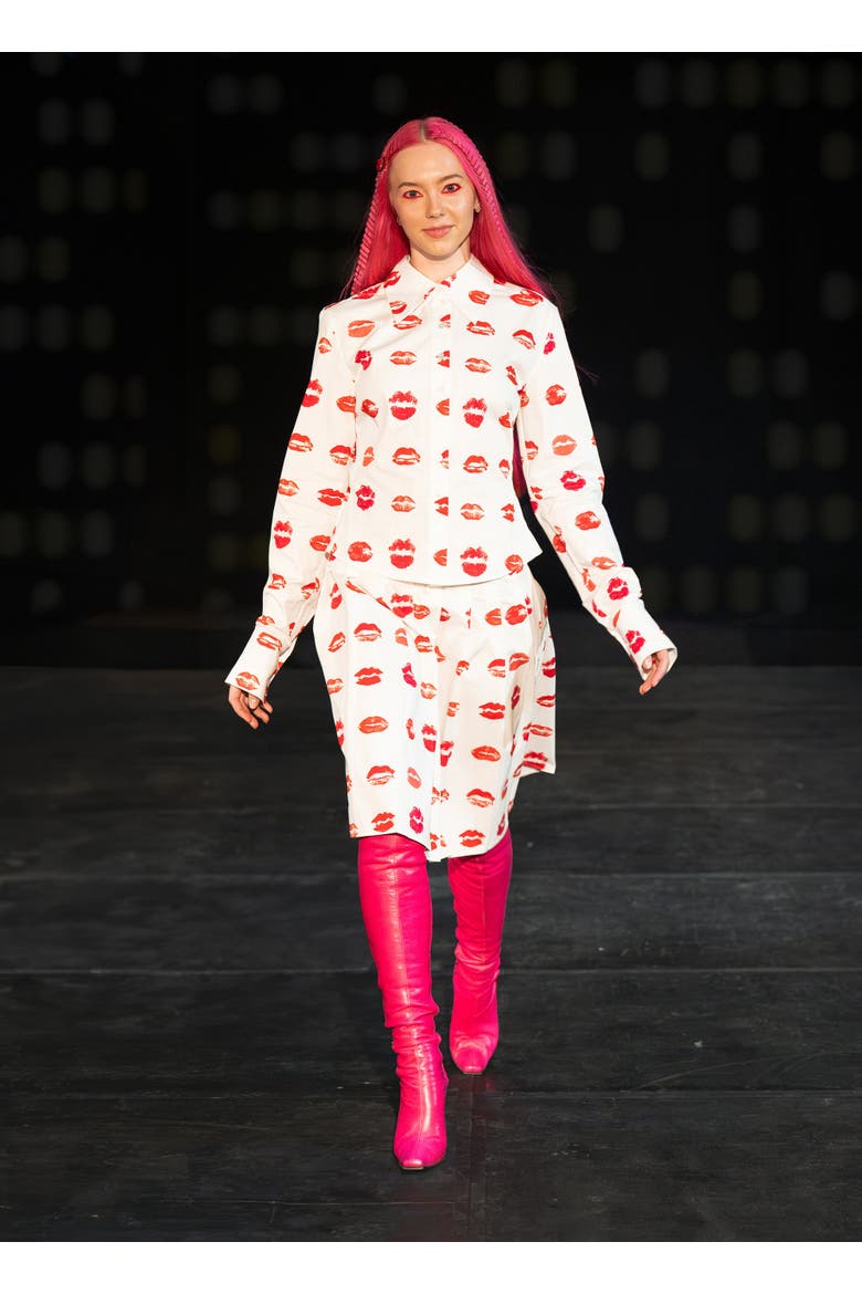 Lipstick Stains Skirt, Alternate, color, Lipstick Stains