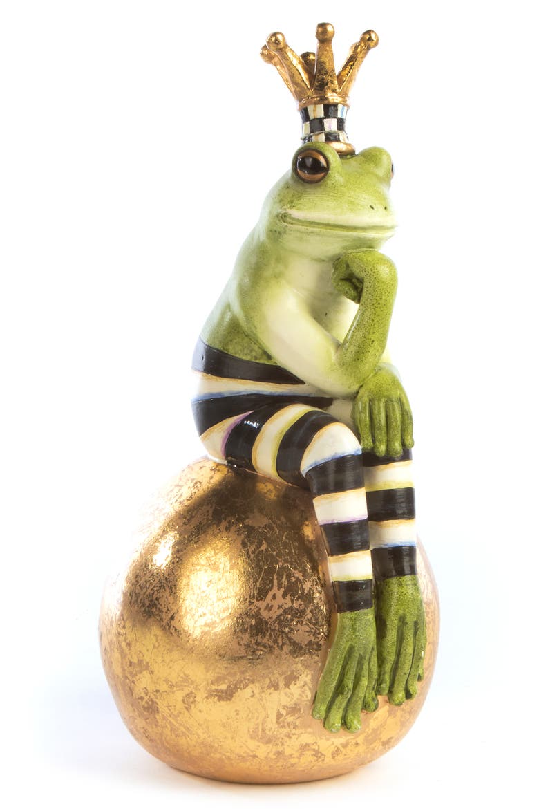 Fergal Frog on Ball Figurine, Main, color, GREEN