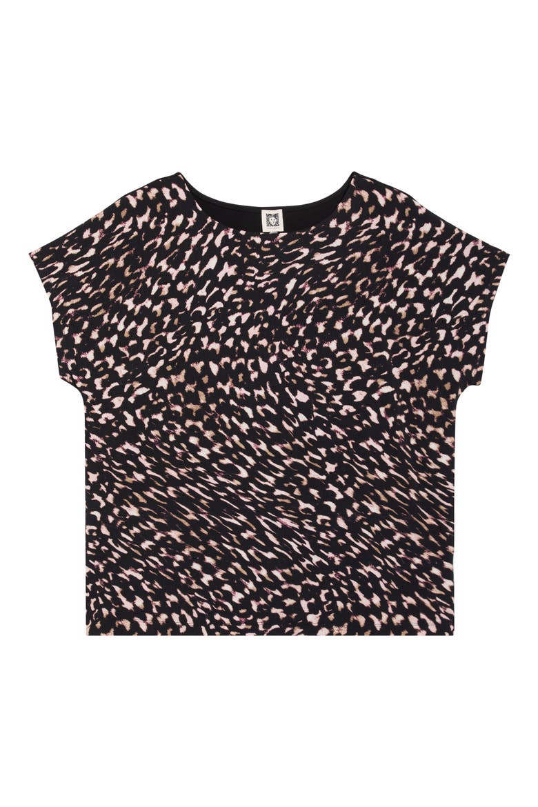 Abstract Print Knit Back Top, Alternate, color, ANNE BLACK MULTI