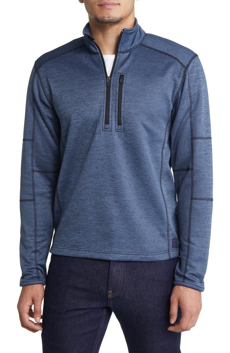 Vintage 1946 Space Dye Half Zip Fleece Pullover, Main, color, 