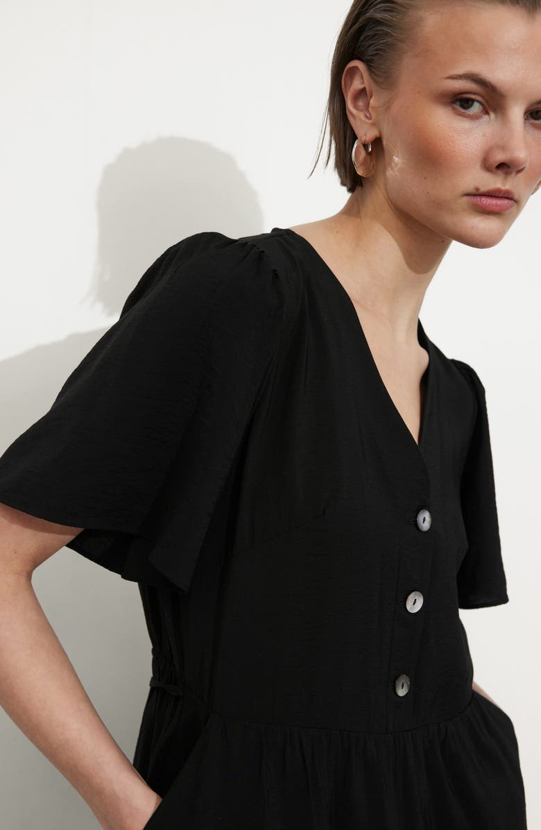 & Other Stories V-Neck Midi Dress, Alternate, color, 