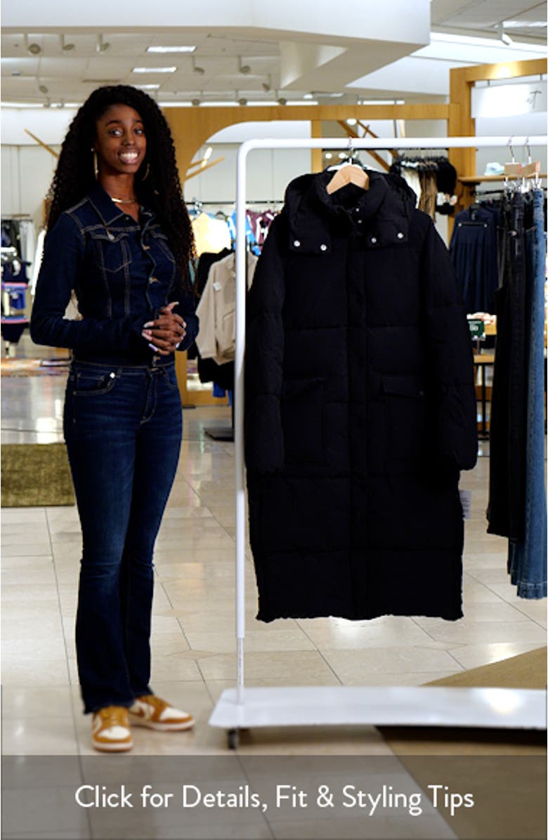 Longline Quilted Puffer Coat, sales video thumbnail