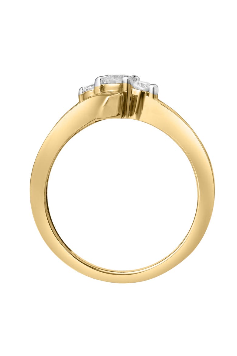 Solynne 0.30 Ct 10K Gold Bypass Diamond Ring, Alternate, color, 10K Yellow Gold