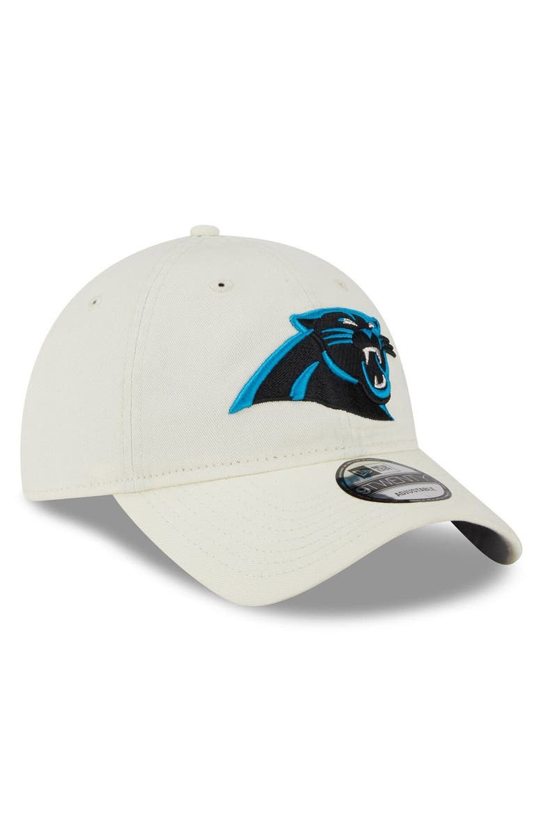 New Era Men's New Era Cream Carolina Panthers Core Classic 2.0 9TWENTY Adjustable Hat, Alternate, color,