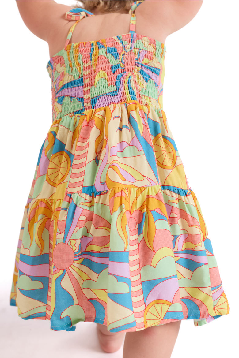 The Paradiso - Girls Resort Dress, Alternate, color, Yellow