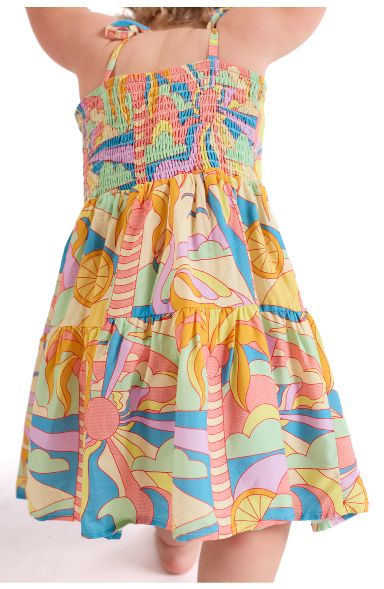 Kenny Flowers The Paradiso - Girls Resort Dress, Alternate, color, Yellow