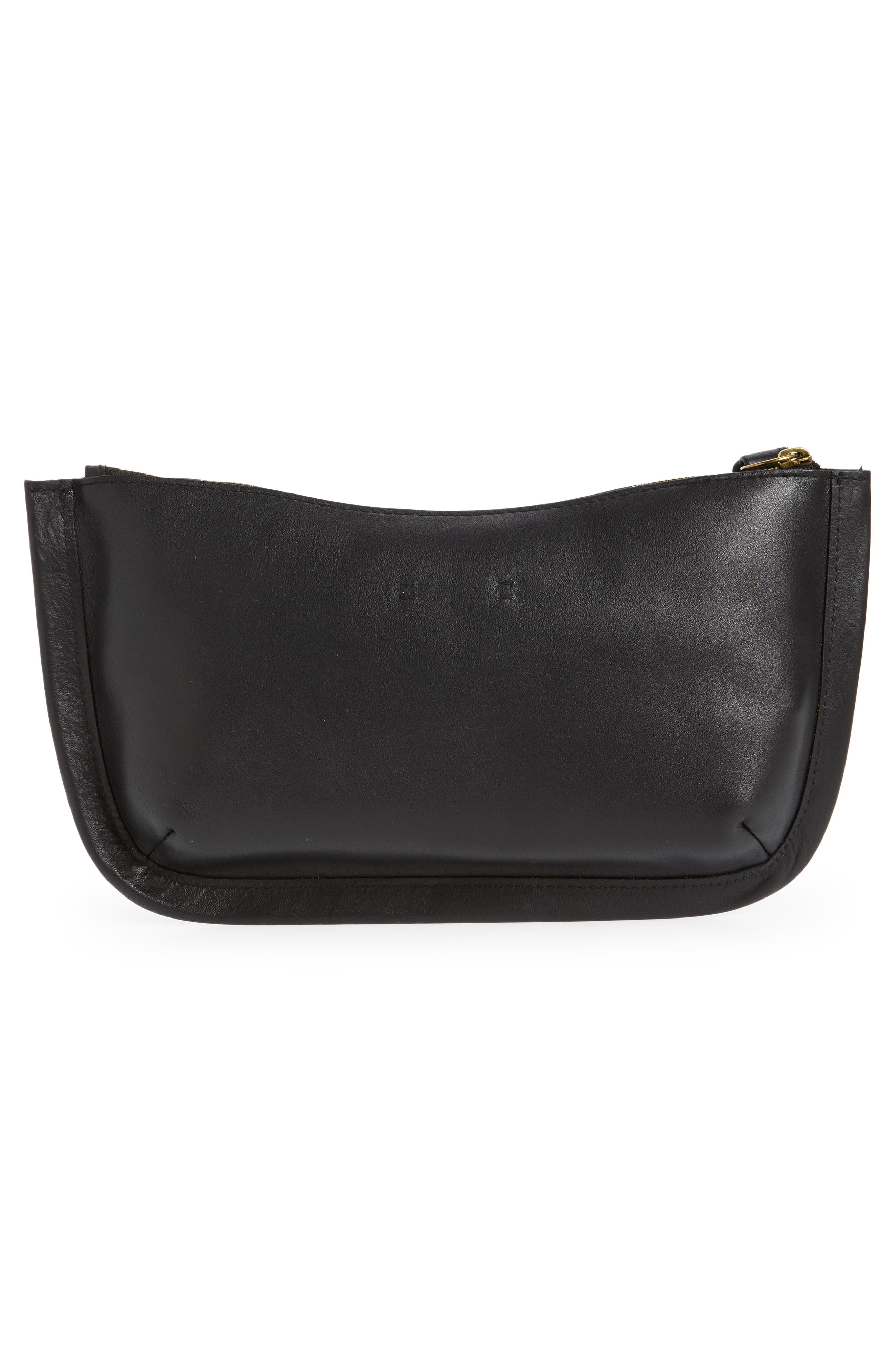 Madewell The Sydney Leather Clutch Bag, Alternate, color, 