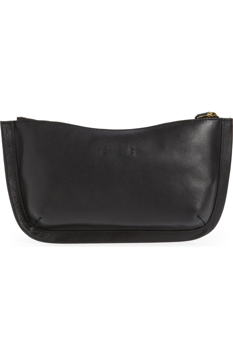Madewell The Sydney Leather Clutch Bag, Alternate, color,
