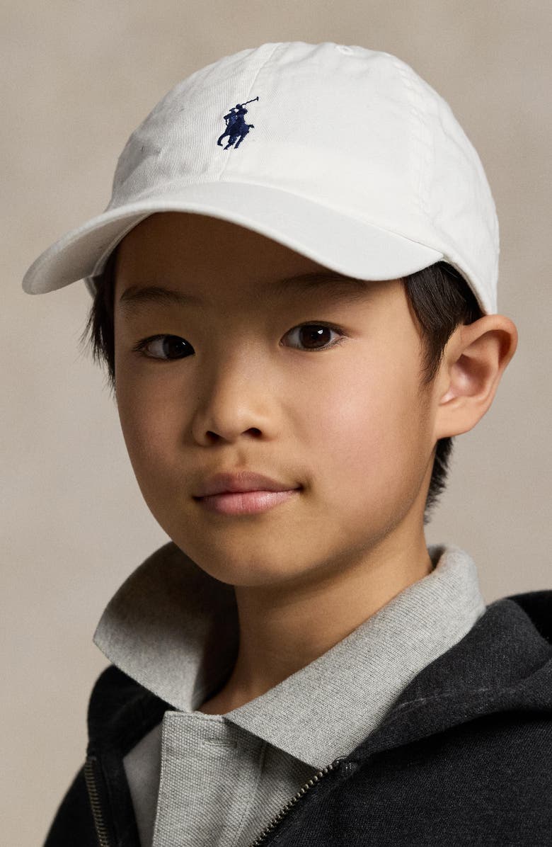 Polo Ralph Lauren Kids' Adjustable Cotton Chino Baseball Cap, Alternate, color, 